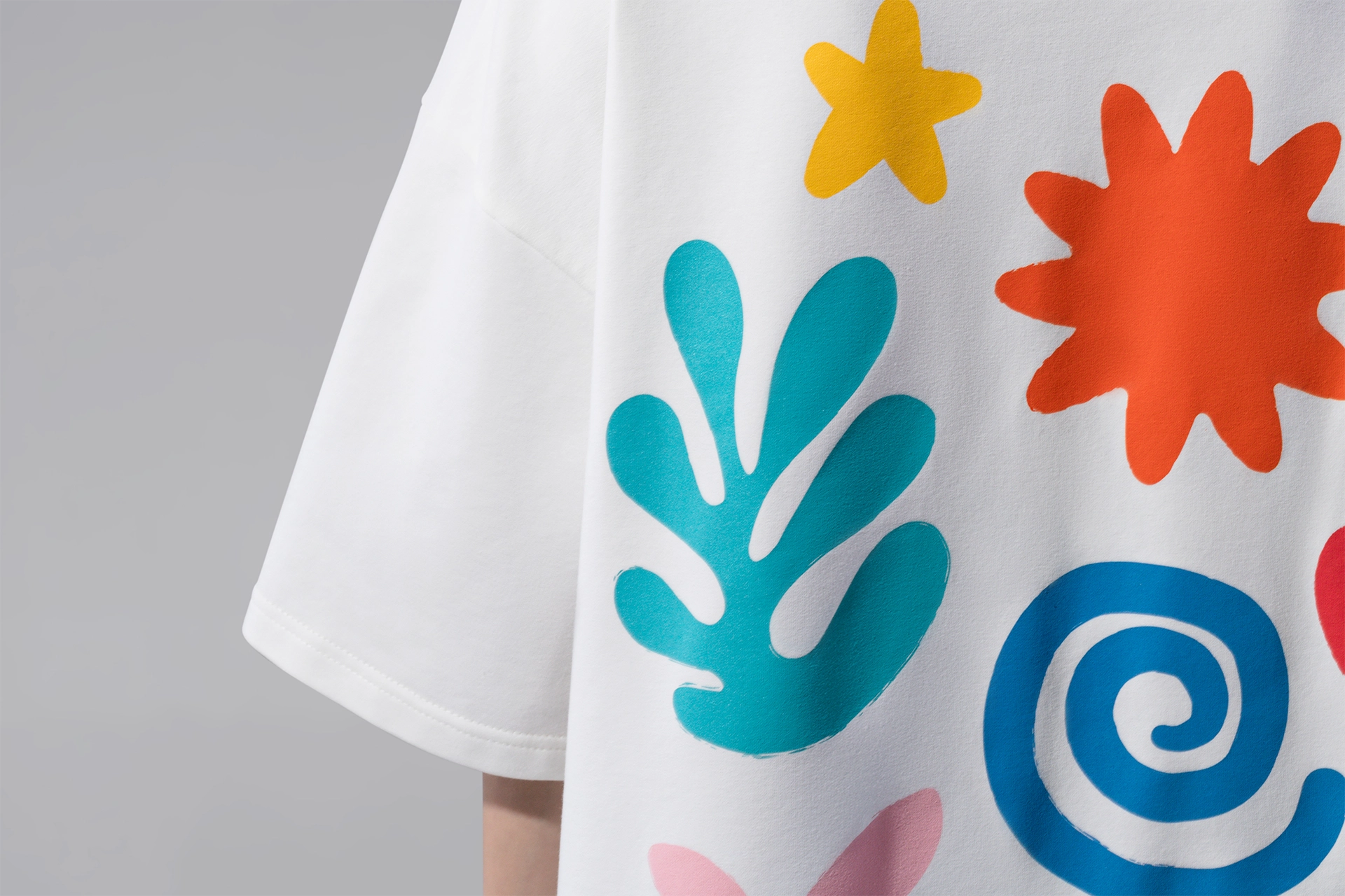 Фланелка овърсайз, млечно бяла