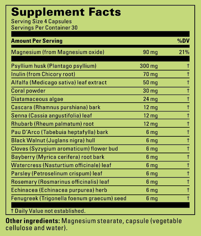 Supplement Label